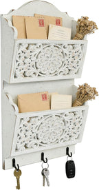 Chadechimo Rustic Key and Mail Holder by Unknown