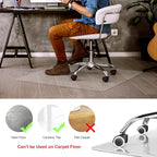 Kuyal Clear Chair Mat, Hard Floor Use, 4.75'×7' Transparent Office Home Floor - Image 3