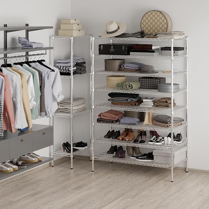 Regal Altair 24" Deep x 48" Wide x 74" Height Wire Shelving Kit | 8-Tier | NSF - Image 4