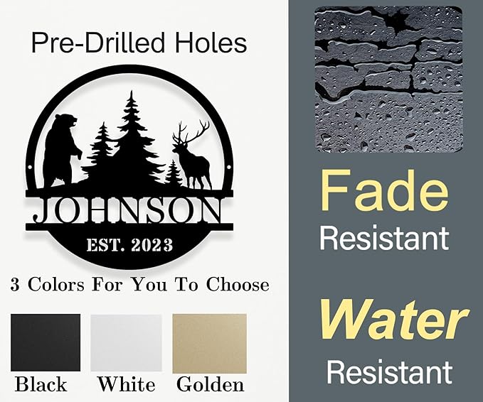 Personalized Metal Signs for Outdoor, Personalized Family Name Sign, Custom - Image 6