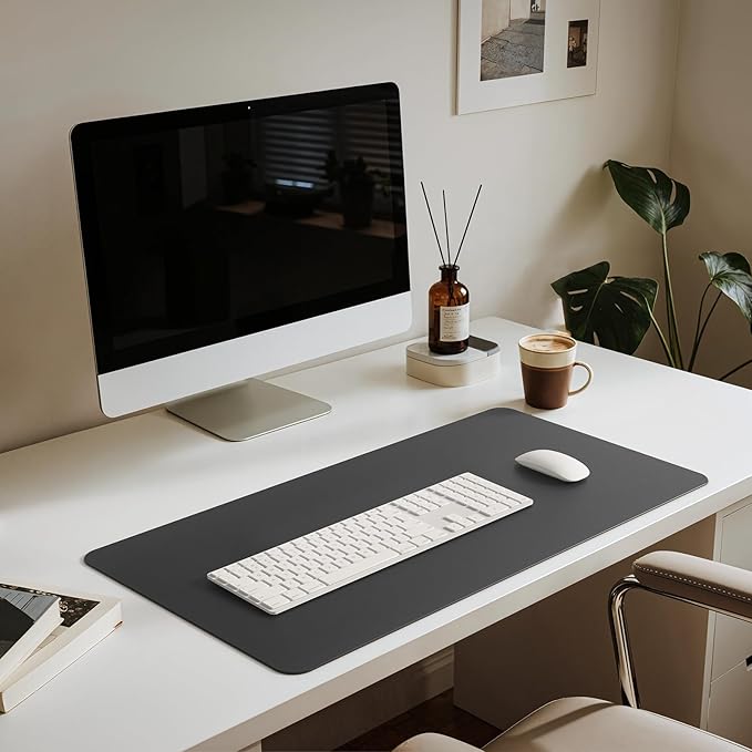Jotsome Leather Desk Pad Mat, Non-Slip Desk Blotter Pad - Image 4