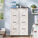 vabches vertical farmhouse locking rolling file cabinet, office on a desk or shelf