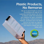 IRIS USA 6 Qt Stackable Plastic Storage Bins - Image 4