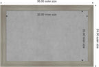 Amanti Art Grey Framed Magnetic Board 24x36 Large Vision Board - Image 2