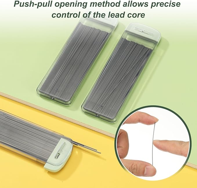 PATIKIL 600Pcs 2B Mechanical Pencil Lead, 0.7mm Black Lead Refill Break - Image 4