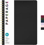 PAPERAGE Lined Spiral Journal Notebook, 160 Pages, Large B5 Hardcover Journal by PAPERAGE