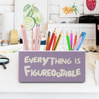 XPH Purple Inspirational Pen Pencil Holder Organizer - Image 2