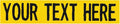 Custom Uniform Name Tapes Solid Colors. Yellow Fabric, 3.5 Inch Sew on by NORTHERNSAFARI