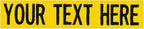 Custom Uniform Name Tapes Solid Colors. Yellow Fabric, 3.5 Inch Sew on by NORTHERNSAFARI