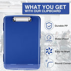 Sooez Clipboards with Storage, High Capacity Clip Boards 8.5x11 with Storage - Image 4