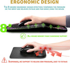 Hokafenle Ergonomic Mouse Pad Wrist Support with Massage Design, Wrist Rest Pain Relief Mousepad with Memory Foam&Non-Slip PU Base, Mouse Pads for Wireless Mouse & Desk (12x8 inch,You are)