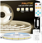 PAUTIX COB LED Strip Lights, UL Listed Dotless LED Lights by PAUTIX
