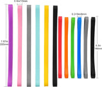 Rubber Bands Silicone 8 inch and 6.3 inch 12 Pcs Mixed size Large Elastic Bands - Image 4
