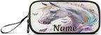 BOENLE Custom White Horse Butterflies Pencil Case Box Boys Girls Personalized - Image 8