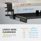 AX WABER Keyboard Tray Under Desk Pull Out - Image 4