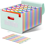 ABC life 26-Pocket Accordion File Organizer, Expanding File Folder, Letter/A4 by ABClife