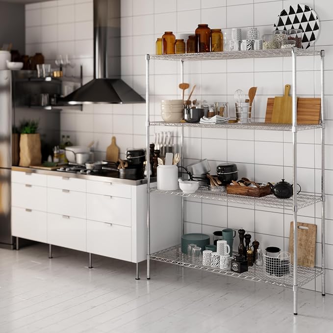 Regal Altair 21" Deep x 54" Wide x 74" Height Wire Shelving Kit | 4-Tier | NSF - Image 7