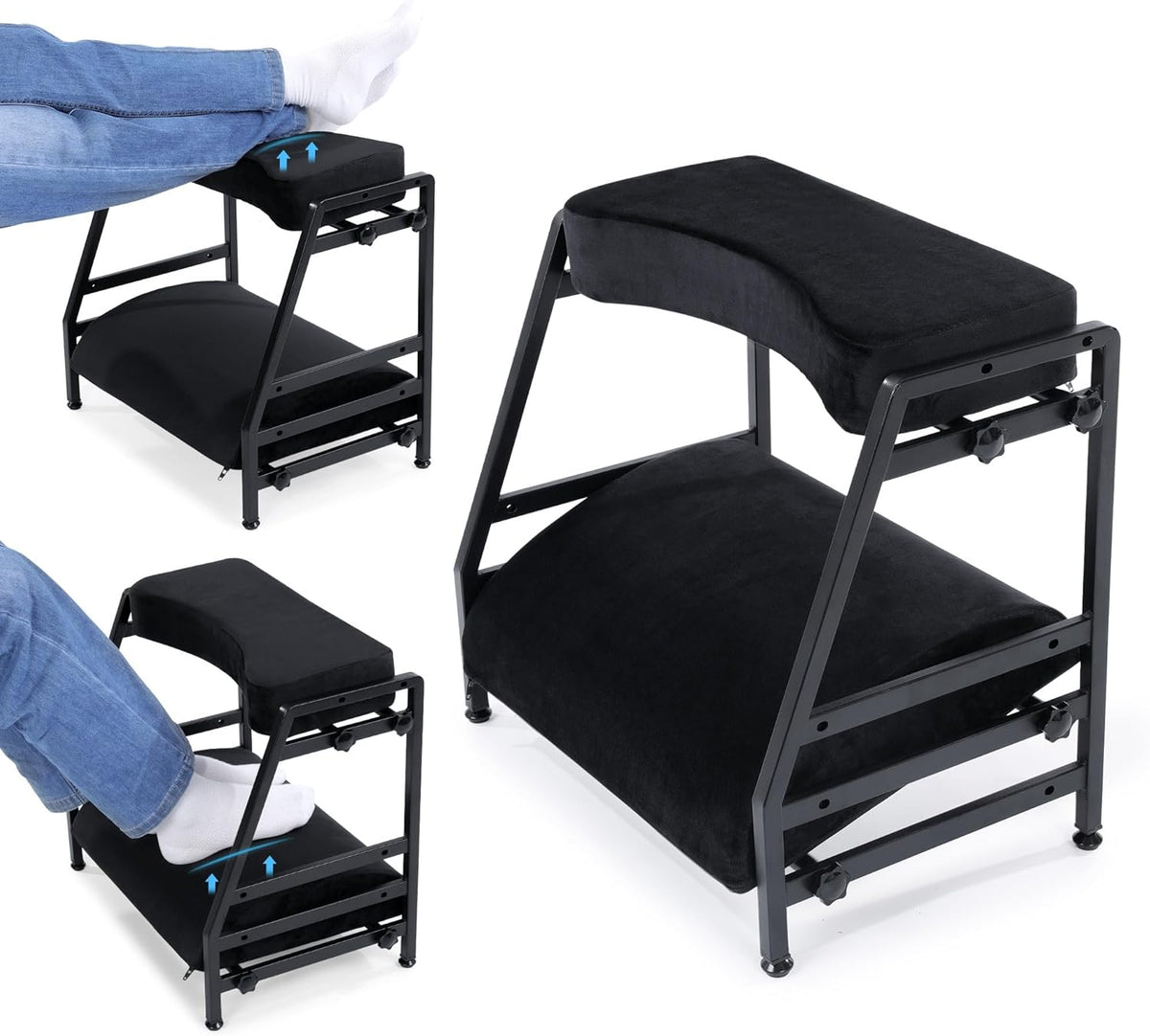 BALAPET Adjustable Double Step Footrest, High-Density Foam with Sturdy Iron F...