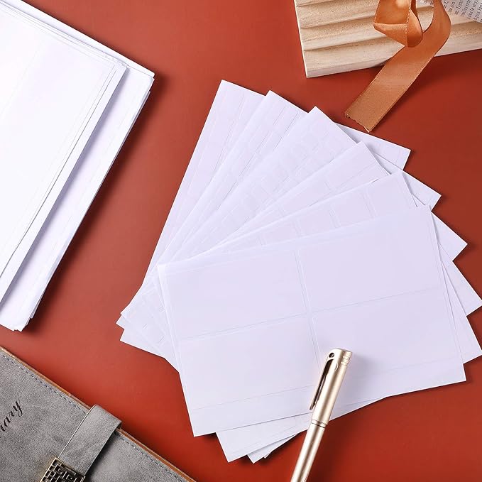 1723 Pieces Matte Labels Sticker Removable Rectangular Labels Writable Blank - Image 7