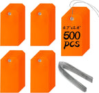 500 Plastic Shipping Tags with Wire