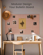 Fluxynara Felt Bulletin Board Tiles Large 48" x 36" Cork Board Alternative-12 - Image 5
