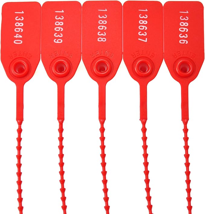 1000Pcs Plastic Tamper Shipping Seals Pull-Tite Security Seal Signage Numbered - Image 3