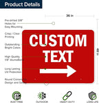 Custom Arrow, Custom Directional Sign, Right Arrow, 36x48 Inches, Rust Free - Image 6