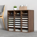 VEVOR 24-Compartment Office Mailbox, Adjustable Shelves, Wood Literature Sorter by VEVOR
