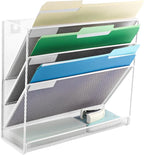EASEPRES Desk File Organizer Mesh 4-Tier, Hanging Wall Mount Document - Image 7
