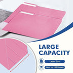 File Folder, PANDRI 120 Pack File Folder, 1/3 Cut Tab, Letter Size, Filing - Image 4