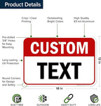 Custom Sign, Custom Sign for Business, Indoor/Outdoor use. 12x18 Inches - Image 6