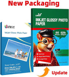 Uinkit 11 x 17 Thick Photo Paper Glossy 11x17 60Sheets 62lb Inkjet Heavyweight - Image 2