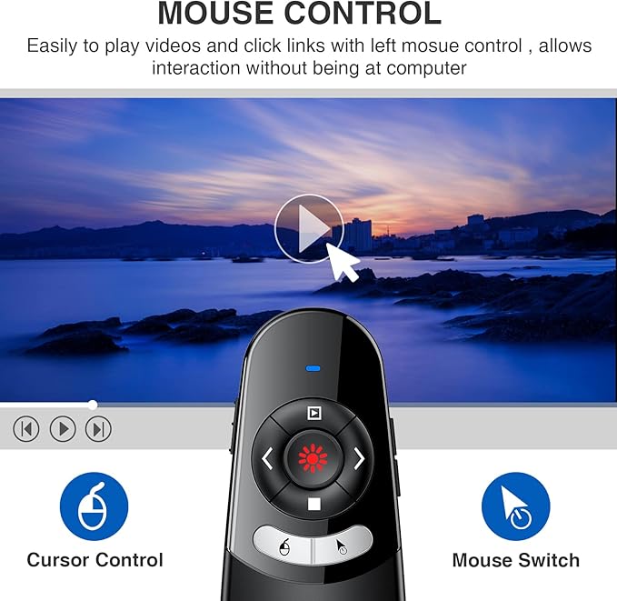 DINOSTRIKE 2 in 1 Type C and USB Presentation Clicker - Image 2