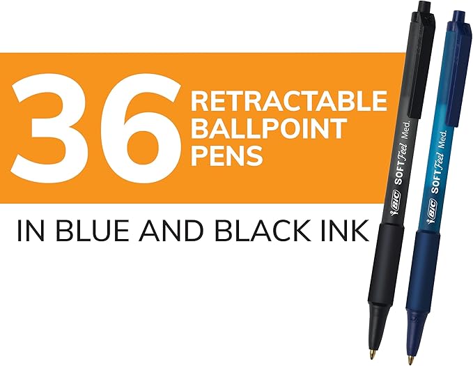 BIC Soft Feel Retractable Ballpoint Pen - Image 2