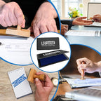Large Stamp Pad, 6.1 x 3.4 Inch Blue Ink Pad Premium Quality Felt Pad Rubber - Image 7