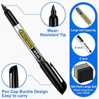 SFAIH 100 Black Permanent Markers Bulk -1s Quick Drying, Fine Point Markers - Image 3