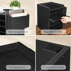HOOBRO Adjustable Countertop Mail Sorter, 6 Tier Wooden Paper Organizer - Image 7