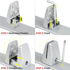 2 Packs Sneeze Guard Clamp Bracket, Sneeze Guard Shield Base - Image 3
