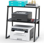 Arbuxzuy Printer Stand, Desktop Printer Shelf, 3 Tier Desk Shelf - Image 8