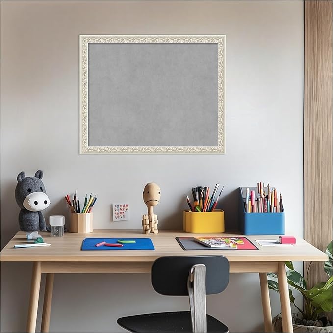 Amanti Art Silver Framed Magnetic Board 18x22 Small Vision Board - Image 5