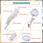 Lvyinyin Single Under Cabinet Puck Light, Collection Display Cases Bookshelf - Image 4