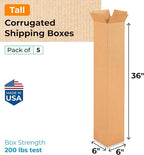 Tall Moving & Shipping Boxes 6 x 6 x 36 inches - Image 2