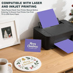 Cardstock 8.5 X 11, 40 Sheets, Dark purple Card Stock, 75lb/ 200gsm Copy Paper - Image 4