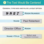 Personalized Office Name Plate 2"x 8" Customize Wall Door Sign NamePlate - Image 3