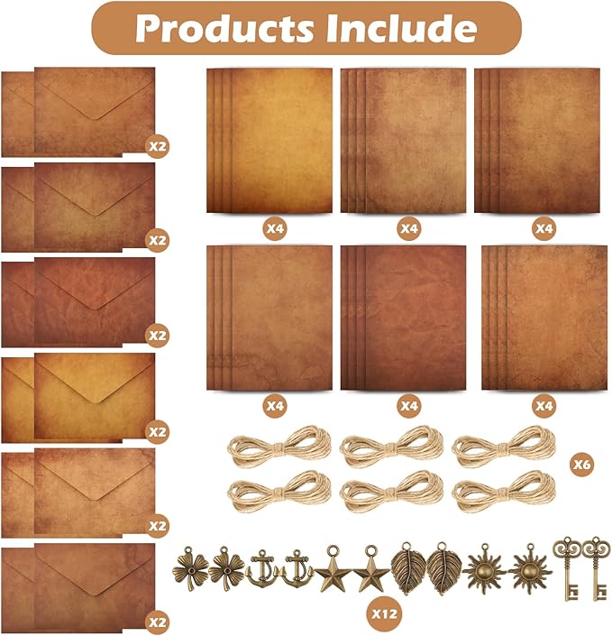 Stationary Paper and Envelopes, Letter Writing Stationery Set, Includes Vintage - Image 2