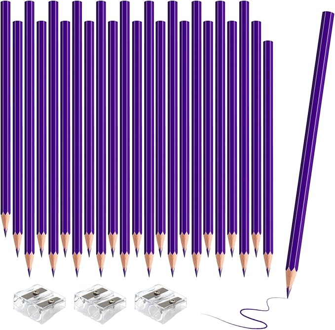 sqzrmdcg 36 PCS Purple Colored Pencils, Pre-sharpened Professional Wooden Art by Unknown