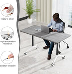 JEHUJD Conference Table, 55.1''Folding Conference Room Table - Image 4