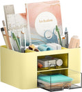 Marbrasse Pen Organizer with 2 Drawer, Desk Organizers and Accessories with 5 by Marbrasse