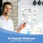HOMiDEK Reusable Magnetic Sticky Notes, Dry Erase Magnets Magnetic Labels - Image 3
