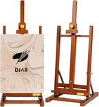 DJAR H- Frame Tabletop Painting Easel, Adjustable Solid Beech Wood Desktop Art by DJARARTTOOL